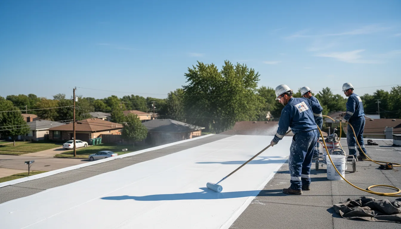 Commercial roof coating in Mocksville, NC near me